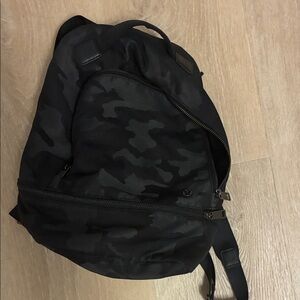 lululemon athletica Black Camouflage Backpack! Looks brand new!